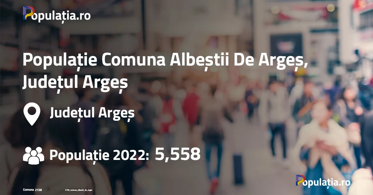 Populație Comuna Albeștii De Argeș