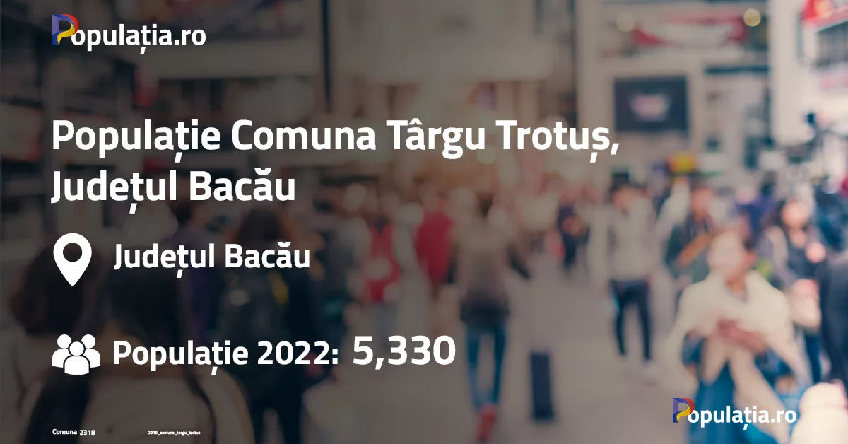 Populație Comuna Târgu Trotuș