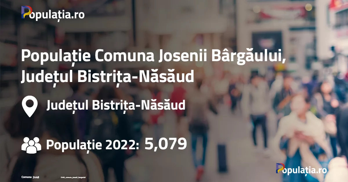 Populație Comuna Josenii Bârgăului