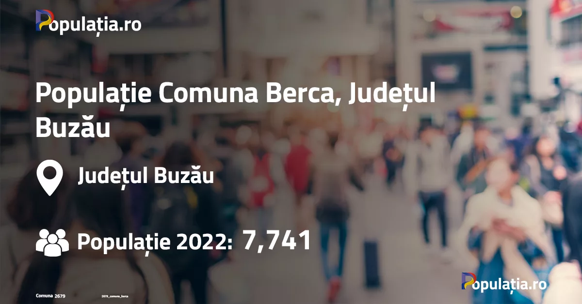 Populație Comuna Berca