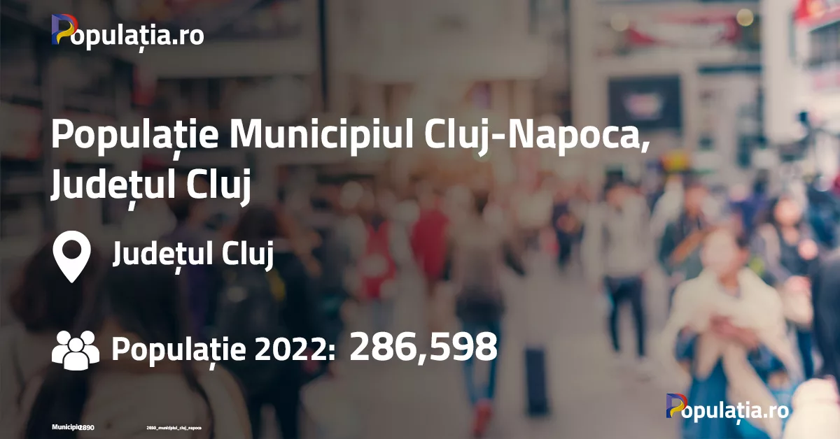 Populație Municipiul Cluj-Napoca