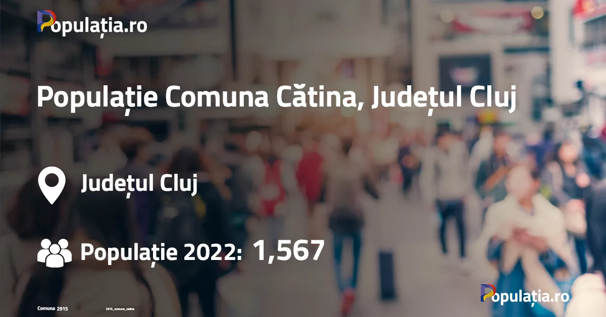 Populație Comuna Cătina