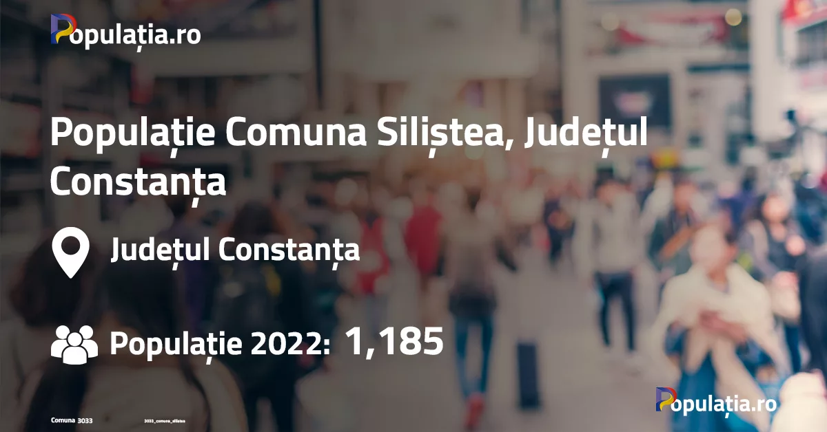 Populație Comuna Siliștea