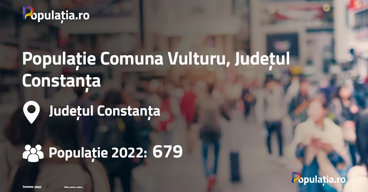 Populație Comuna Vulturu