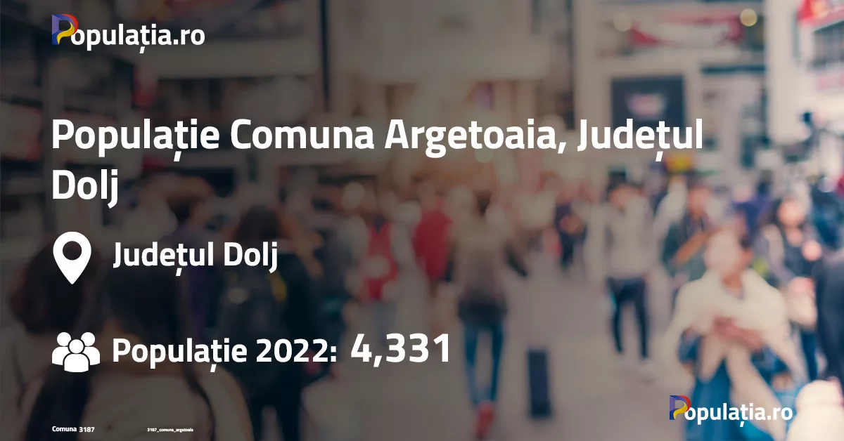 Populație Comuna Argetoaia