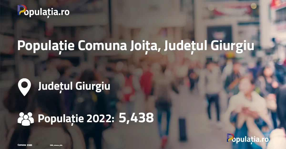 Populație Comuna Joița