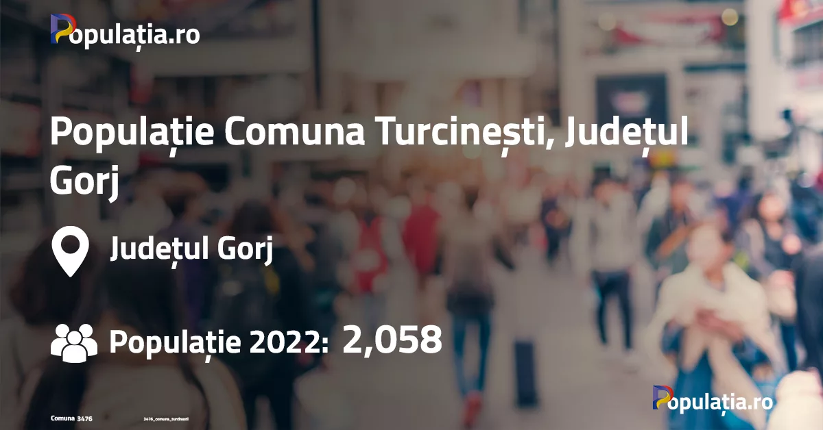 Populație Comuna Turcinești