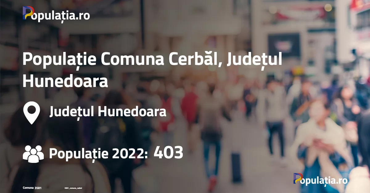 Populație Comuna Cerbăl