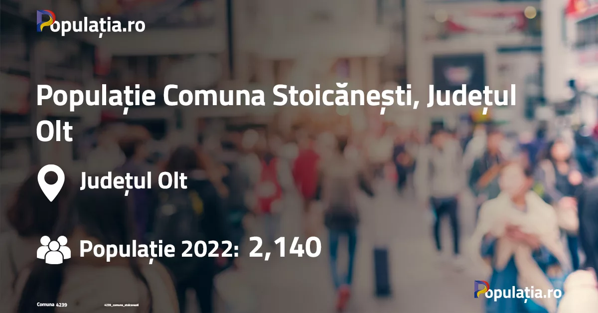 Populație Comuna Stoicănești