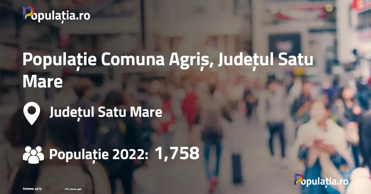 Populație Comuna Agriș