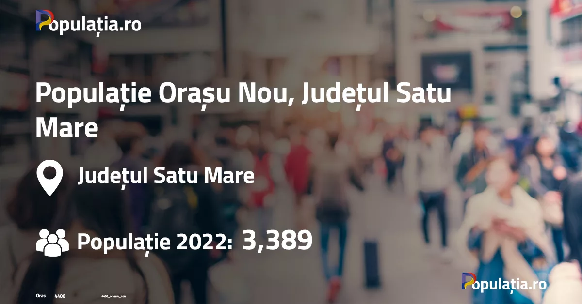 Populație Orașu Nou