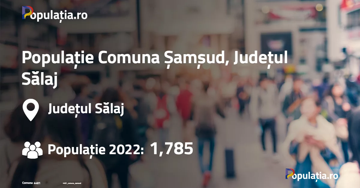 Populație Comuna Șamșud