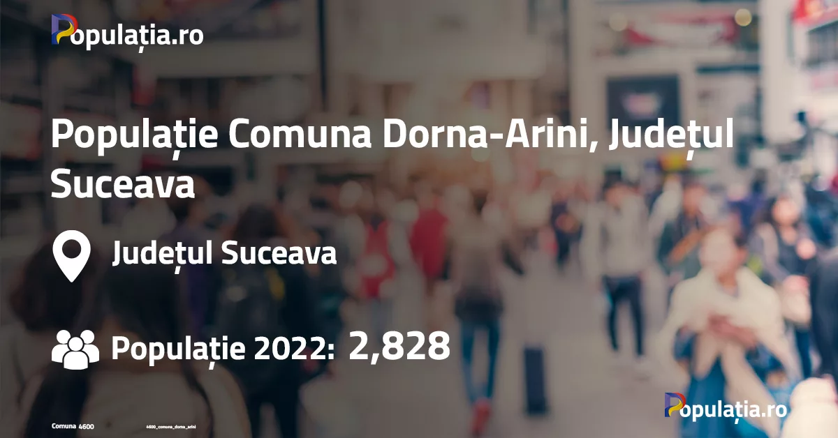 Populație Comuna Dorna-Arini